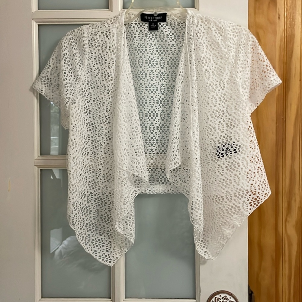 See- through cover for tops, dresses etc.